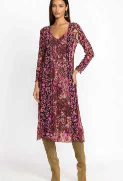 Best Johnny Was Agatha Mesh Midi Dress Multi