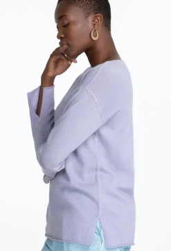 Sale Johnny Was Amber Stitched Pullover Lilac