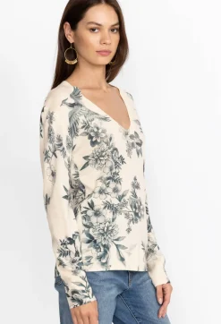 Discount Johnny Was Anahi Printed Pullover Ivory