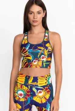 Sale Johnny Was Bee Active Mesh Back Longline Bra Kimbra