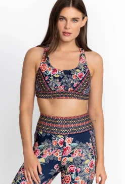Sale Johnny Was Bee Active Reversible Sports Bra Misty Fall