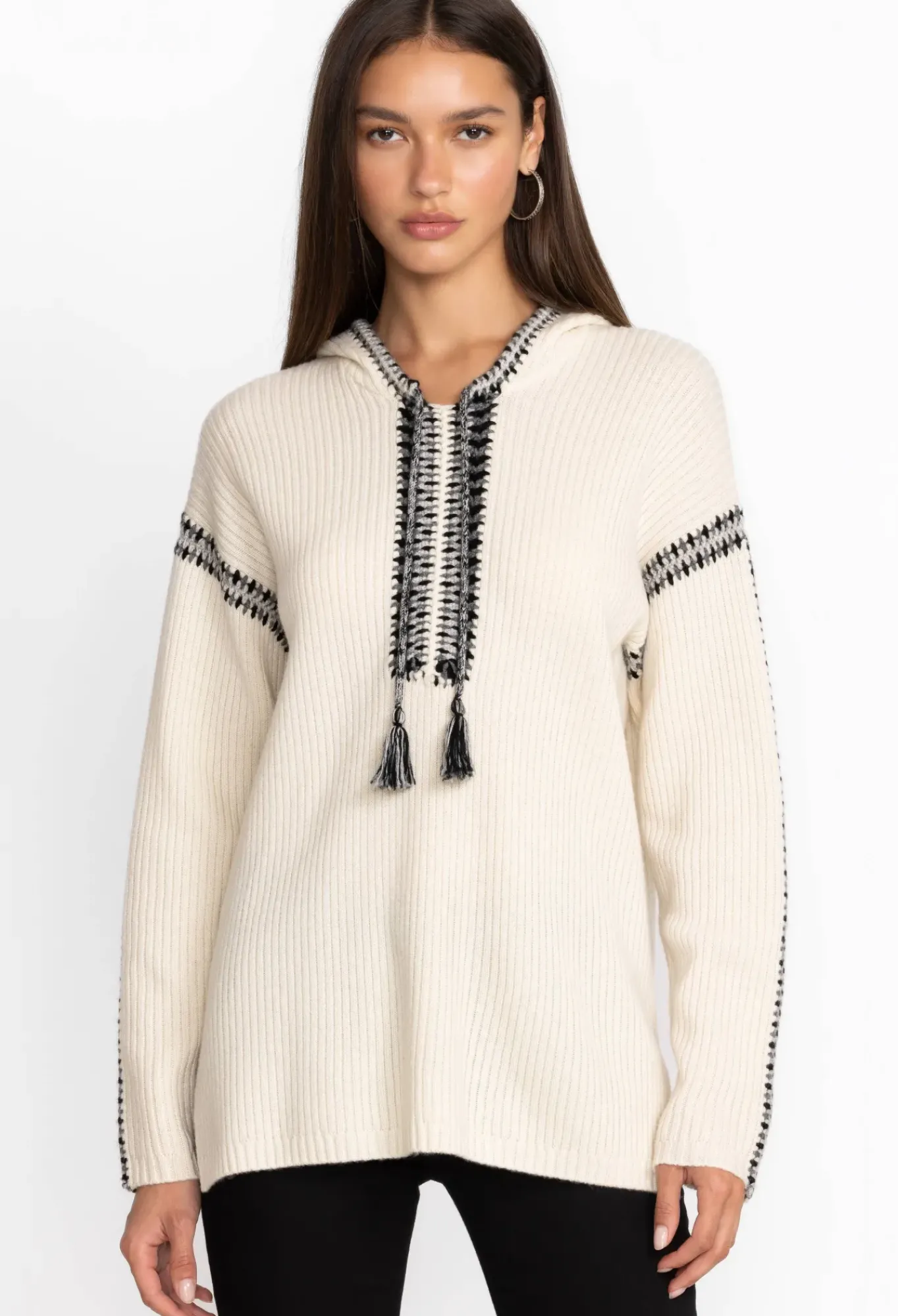 Sale Johnny Was Beltran Multi Color Whipstitch Baja Cream