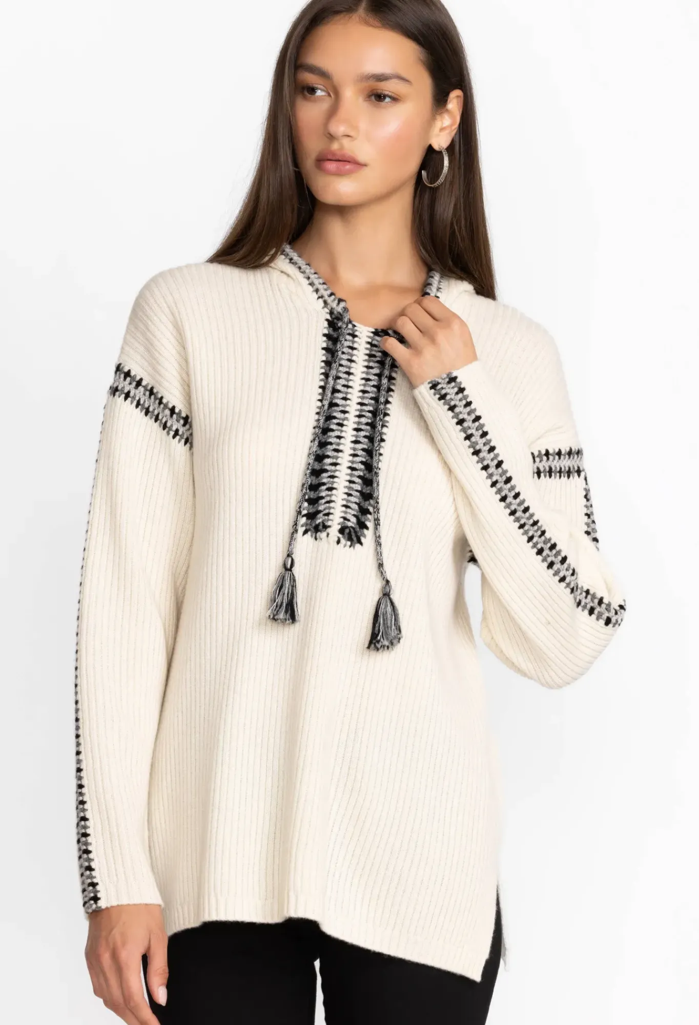 Sale Johnny Was Beltran Multi Color Whipstitch Baja Cream