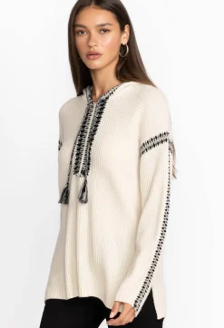 Sale Johnny Was Beltran Multi Color Whipstitch Baja Cream