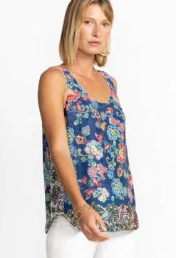 Outlet Johnny Was Block Mint Tank Top Peppermint