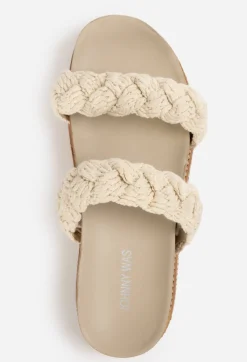 Johnny Was Braided Rope Sandal - Cream Multi