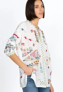 Johnny Was Cartagena Blouse Natural