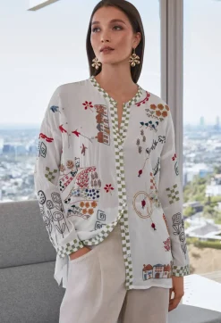 Johnny Was Cartagena Blouse Natural