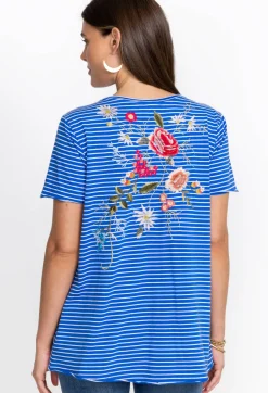 Clearance Johnny Was Catalina Everyday Tee Stripe