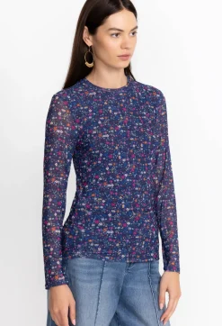 Outlet Johnny Was Catalina Mesh Tee Multi