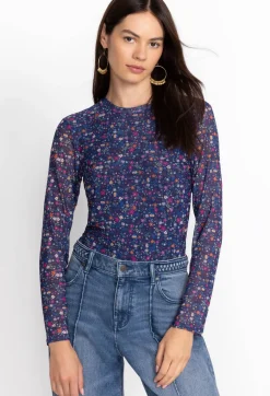 Outlet Johnny Was Catalina Mesh Tee Multi