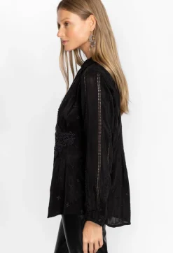 Online Johnny Was Celia Applique Shirt Black