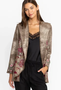 Discount Johnny Was Claudette Metallic Sweater Bronze Metallic