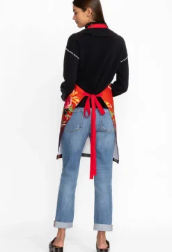 Best Johnny Was Coralie Apron Red