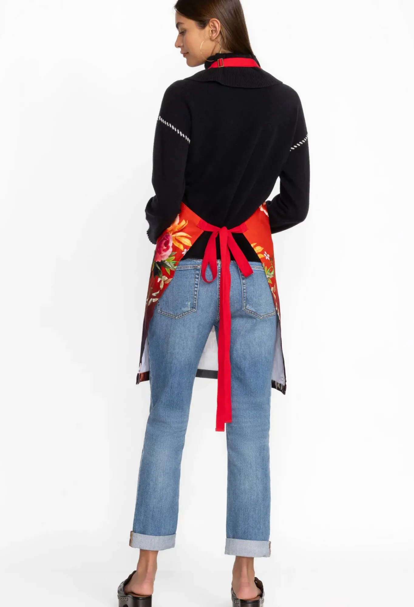Best Johnny Was Coralie Apron Red