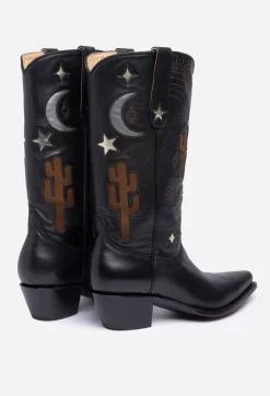 Online Johnny Was Desert Cowboy Boot Black