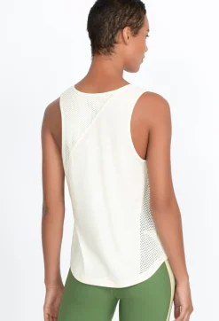 Outlet Johnny Was Effect Mesh Contrast Tank Tofu