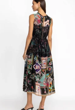 New Johnny Was Elderberry Dress Multi