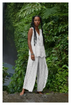 New Johnny Was Eleuthera Wrap Pant White