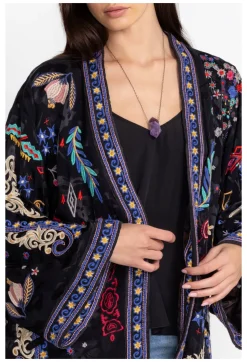 Clearance Johnny Was Elletra Kimono Reversible Black