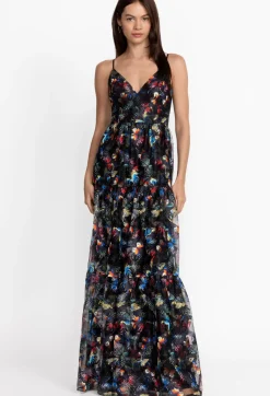 Hot Johnny Was Embroidered Maxi Dress Papillon