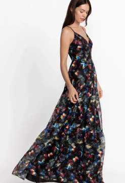 Hot Johnny Was Embroidered Maxi Dress Papillon