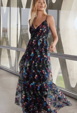 Hot Johnny Was Embroidered Maxi Dress Papillon
