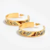 Outlet Johnny Was Enamel Hoop Earring Sandalwood