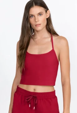 Clearance Johnny Was Endurance Cross Back Cami Rio Red