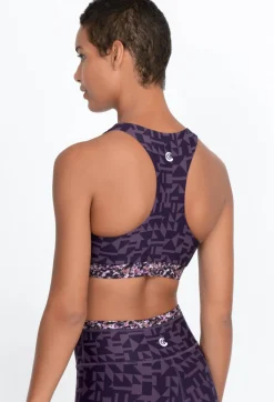 Clearance Johnny Was Endurance Reversible Sports Bra Vintage Violet Prism
