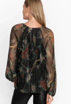Best Johnny Was Evelina Metallic Blouse Multi