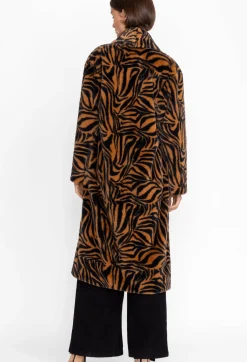 Sale Johnny Was Faux Fur Long Coat Sonora