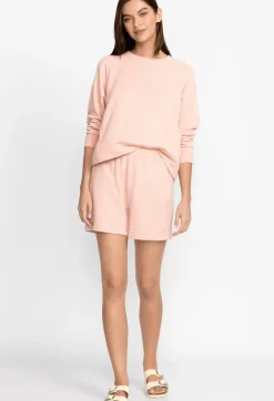 Online Johnny Was Fleece Pull On Short Rose Smoke