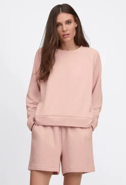Online Johnny Was Fleece Pull On Short Rose Smoke