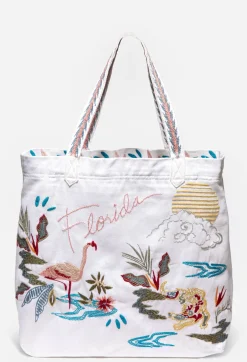 Sale Johnny Was Florida Everyday Tote White