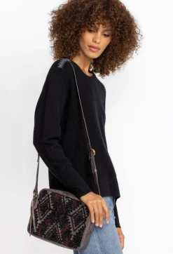Discount Johnny Was Gia Jaquard Crossbody Espresso