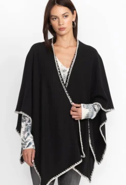 New Johnny Was Gwen Whipstitch Wrap Black