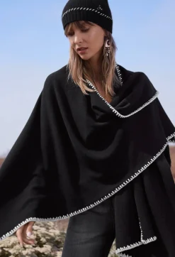 New Johnny Was Gwen Whipstitch Wrap Black