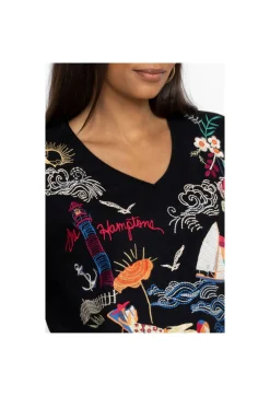Best Johnny Was Hamptons Everyday Tee Black
