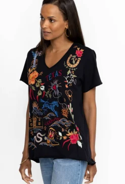 Best Johnny Was Hamptons Everyday Tee Black
