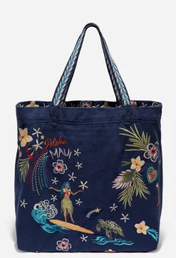 Sale Johnny Was Hawaii Everyday Tote Navy