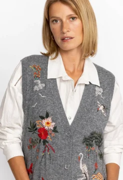New Johnny Was Heron Vest Gray