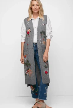 New Johnny Was Heron Vest Gray