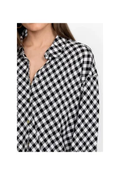 Hot Johnny Was High Low Button Shirt Multi