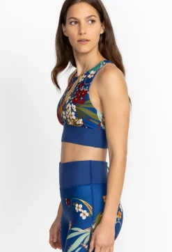 New Johnny Was High Neck Cutout Sports Bra Teebee