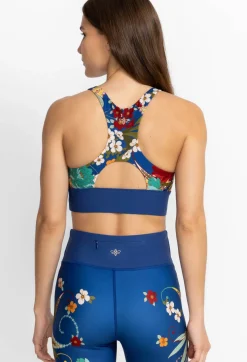 New Johnny Was High Neck Cutout Sports Bra Teebee