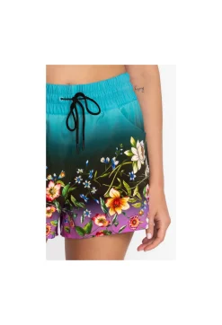 Discount Johnny Was High Waist Board Short Ombre Garden