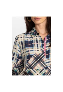 Best Johnny Was Idora Patchwork Button Down Shirt Multi