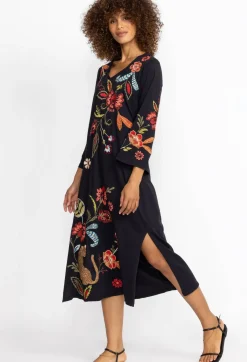 Online Johnny Was Isabella Kimono Sleeve Tee Dress Black