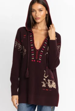 Outlet Johnny Was Ivey Baja Pullover Eggplant